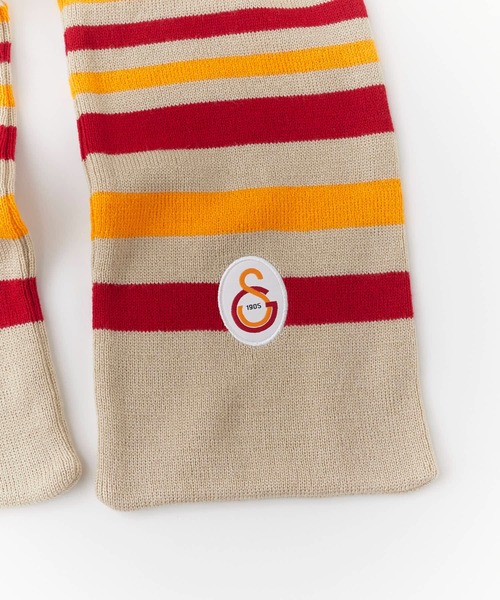 ROOPTOKYO（ループトウキョウ）の「Galatasaray Acrylic Football Scarf ガラタサライSK ジャガード フットボールマフラー（マフラー・メンズ・ブラック/ベージュ・FREE）」の18枚目の写真