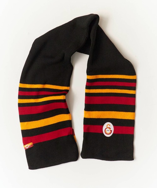 ROOPTOKYO（ループトウキョウ）の「Galatasaray Acrylic Football Scarf ガラタサライSK ジャガード フットボールマフラー（マフラー・メンズ・ブラック/ベージュ・FREE）」の12枚目の写真