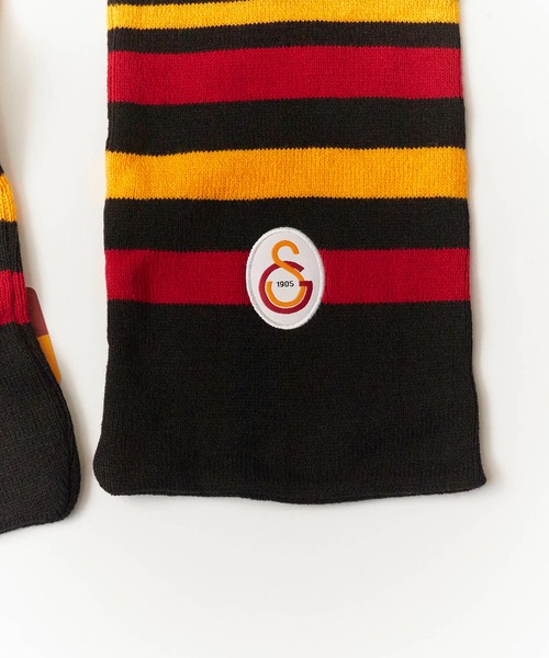 ROOPTOKYO（ループトウキョウ）の「Galatasaray Acrylic Football Scarf ガラタサライSK ジャガード フットボールマフラー（マフラー・メンズ・ブラック/ベージュ・FREE）」の14枚目の写真