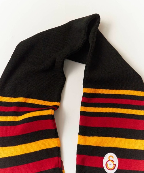 ROOPTOKYO（ループトウキョウ）の「Galatasaray Acrylic Football Scarf ガラタサライSK ジャガード フットボールマフラー（マフラー・メンズ・ブラック/ベージュ・FREE）」の15枚目の写真