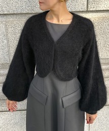 ふわふわウールボレロ