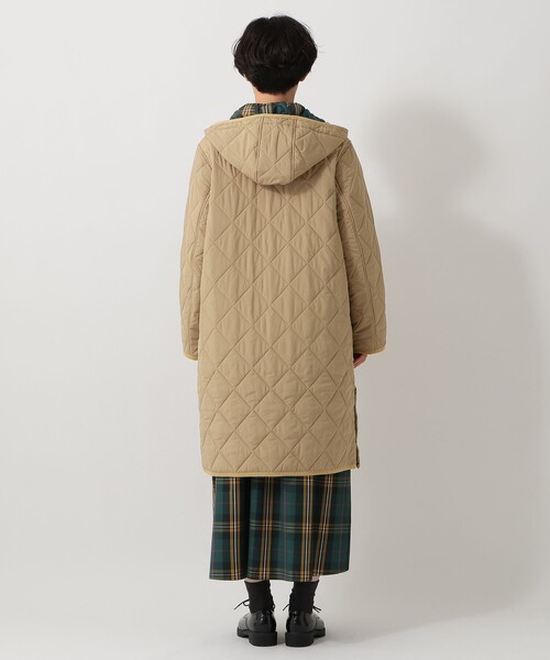 新品未使用 A.F ARTEFACT チェック柄 ロングガウンコート　サイズ1 軽量ガウンコート ロング丈 チェック柄[品番：XL000001827]｜SLENDER