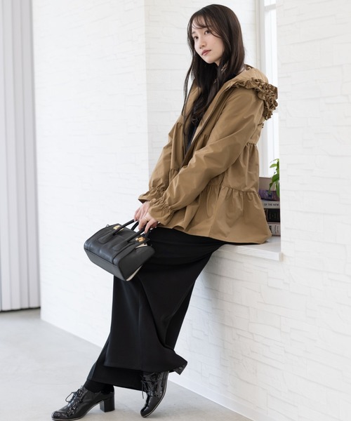 セール】ティアードフレアシャカシャカパーカー（パーカー）｜Neige