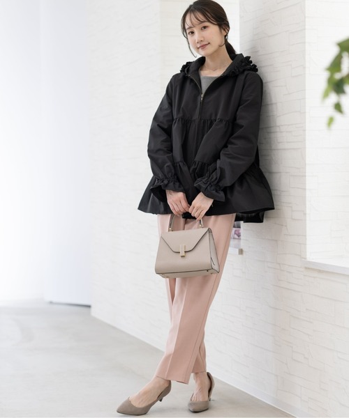 his22様ご予約品 ネージュ新品　シャカシャカパーカー セール】ティアードフレアシャカシャカパーカー（パーカー）｜Neige