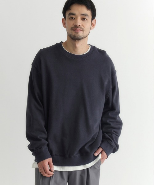 BACK NUMBER(バックナンバー)の「【BACK NUMBER】【マストBUYアイテム】オーバーサイズカラースウェットクルーネックプルオーバー(オーバーサイズ・BOXシルエット・大人のスウェット・裏毛・ベーシック)(スウェット・メンズ・ブラック/ネイビー/ブラウン/グレー/オフホワイト/グリーン・M/L/XL/S)」の6枚目の写真