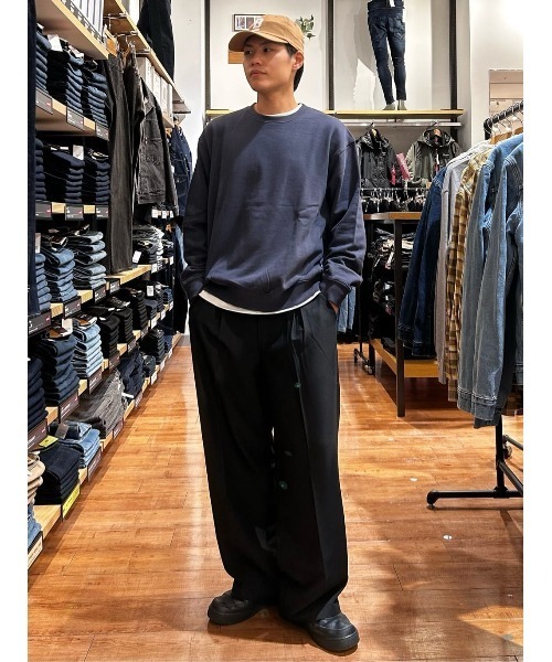 BACK NUMBER(バックナンバー)の「【BACK NUMBER】【マストBUYアイテム】オーバーサイズカラースウェットクルーネックプルオーバー(オーバーサイズ・BOXシルエット・大人のスウェット・裏毛・ベーシック)(スウェット・メンズ・ブラック/ネイビー/ブラウン/グレー/オフホワイト/グリーン・M/L/XL/S)」の8枚目の写真