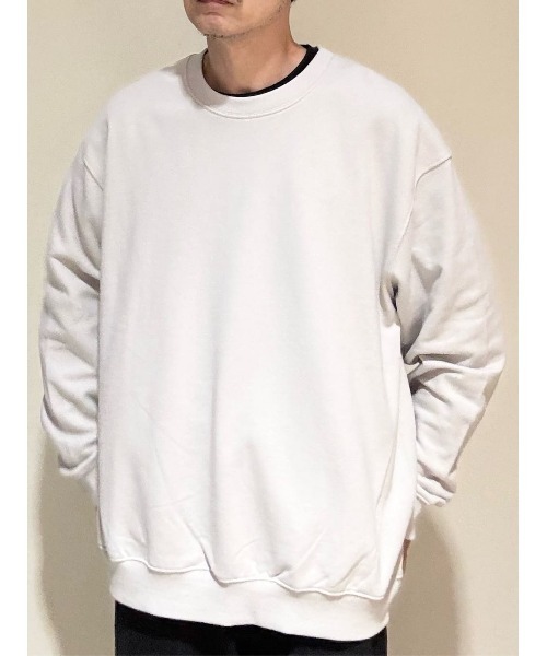 BACK NUMBER(バックナンバー)の「【BACK NUMBER】【マストBUYアイテム】オーバーサイズカラースウェットクルーネックプルオーバー(オーバーサイズ・BOXシルエット・大人のスウェット・裏毛・ベーシック)(スウェット・メンズ・ブラック/ネイビー/ブラウン/グレー/オフホワイト/グリーン・M/L/XL/S)」の11枚目の写真