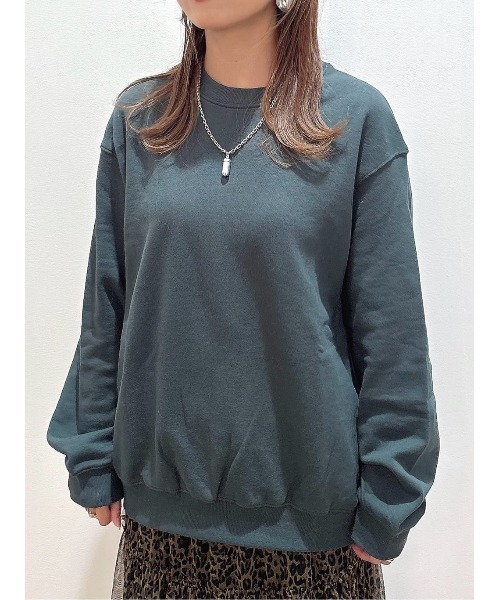 BACK NUMBER(バックナンバー)の「【BACK NUMBER】【マストBUYアイテム】オーバーサイズカラースウェットクルーネックプルオーバー(オーバーサイズ・BOXシルエット・大人のスウェット・裏毛・ベーシック)(スウェット・メンズ・ブラック/ネイビー/ブラウン/グレー/オフホワイト/グリーン・M/L/XL/S)」の14枚目の写真