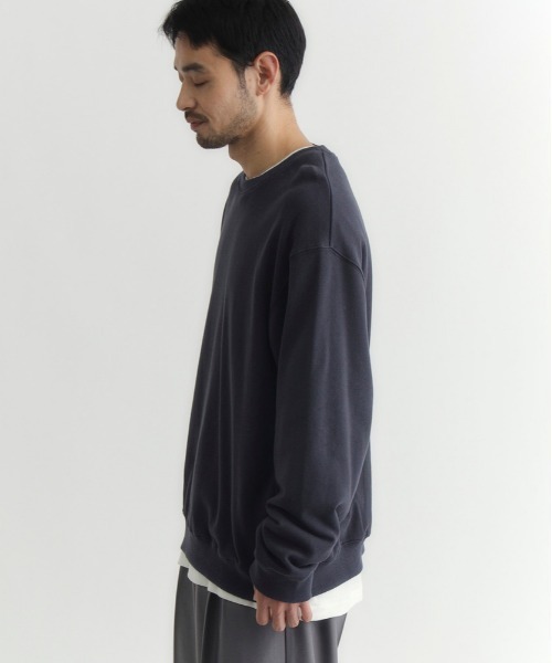 BACK NUMBER(バックナンバー)の「【BACK NUMBER】【マストBUYアイテム】オーバーサイズカラースウェットクルーネックプルオーバー(オーバーサイズ・BOXシルエット・大人のスウェット・裏毛・ベーシック)(スウェット・メンズ・ブラック/ネイビー/ブラウン/グレー/オフホワイト/グリーン・M/L/XL/S)」の22枚目の写真