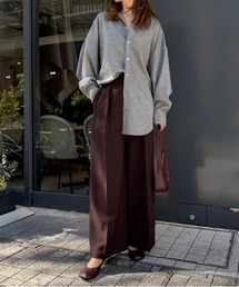 CURA CLOSET（キュラ クローゼット）の「【_____sui._____select】ダブルインタック 美脚スラックス（スラックス）」