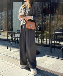 CURA CLOSET（キュラ クローゼット）の「【_____sui._____select】ダブルインタック 美脚スラックス（スラックス）」