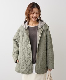 Green　Parks（グリーンパークス）の「2WAYニットフードキルティングブルゾン（ブルゾン）」