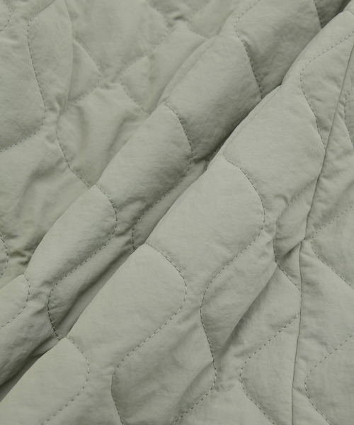 Green　Parks（グリーンパークス）の「2WAYニットフードキルティングブルゾン（ブルゾン・レディース・チャコールグレー/カーキ/ライトグレー・FREE）」の5枚目の写真