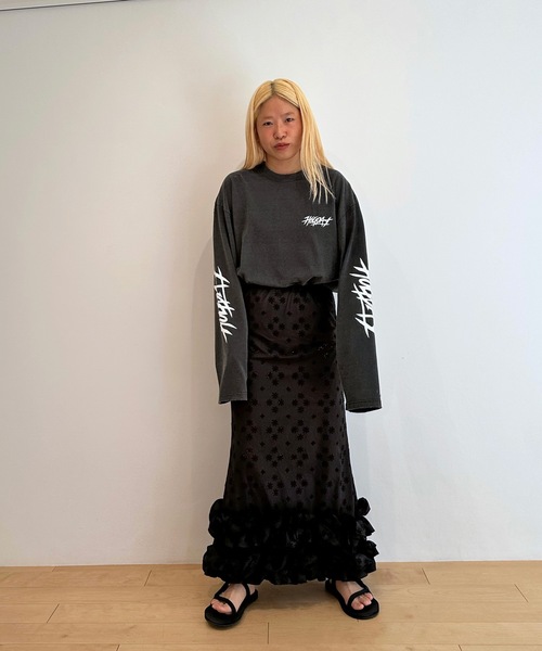 HOLIDAY（ホリデイ）の「LACE RUFFLE STRAP DRESS レースラッフルストラップドレス（ワンピース・レディース・ホワイト/ブラック・ONE SIZE）」の15枚目の写真