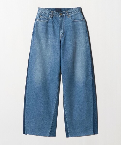 ハグオーワー　クロスアンドクロス　デニムバルーンリメイクパンツ　ブルー　L ハグオーワー クロスアンドクロス デニムバルーンリメイクパンツ