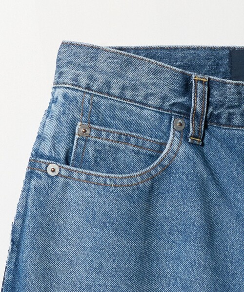SERGE de bleu（サージ）の「＜SERGE de bleu＞リメイク2トーン デニムパンツ（デニムパンツ・レディース・コバルトブルー・25/24）」の4枚目の写真