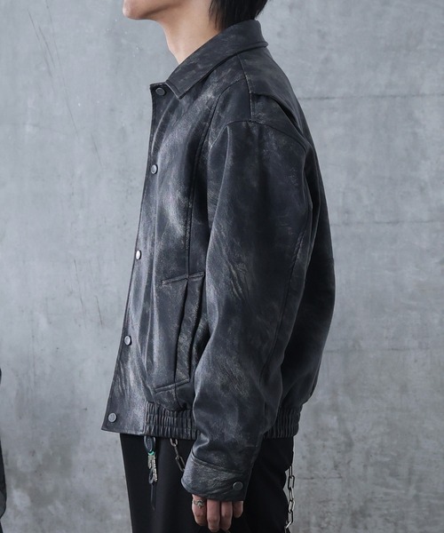 Confirm（コンファーム）の「AW モノトーンフォグ PUレザーブルゾン 【Confirm】（ブルゾン・メンズ・ブラック・M/L）」の3枚目の写真