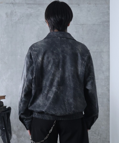 Confirm（コンファーム）の「AW モノトーンフォグ PUレザーブルゾン 【Confirm】（ブルゾン・メンズ・ブラック・M/L）」の4枚目の写真