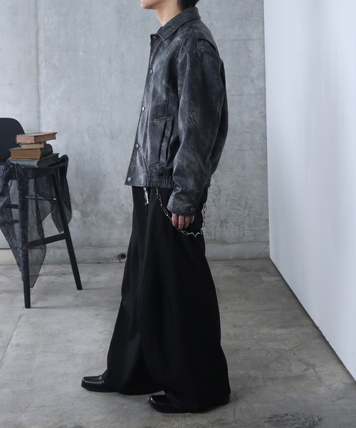 Confirm（コンファーム）の「AW モノトーンフォグ PUレザーブルゾン 【Confirm】（ブルゾン・メンズ・ブラック・M/L）」の12枚目の写真