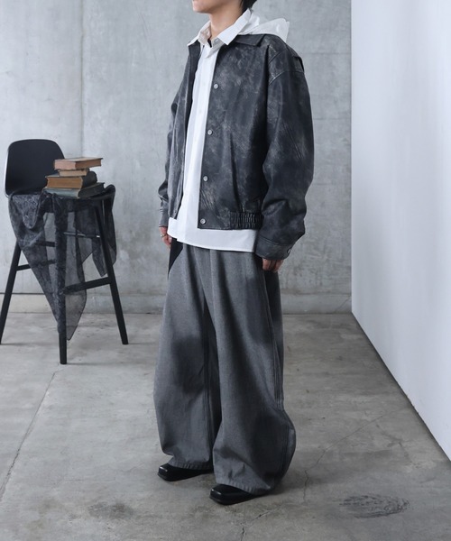 Confirm（コンファーム）の「AW モノトーンフォグ PUレザーブルゾン 【Confirm】（ブルゾン・メンズ・ブラック・M/L）」の22枚目の写真