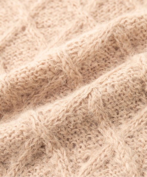 LA MARINE FRANCAISE（マリン フランセーズ）の「【PERU KNIT】SURIアルパカ柄編みベスト（ニット/セーター・レディース・ベージュ/グレー・FREE）」の14枚目の写真