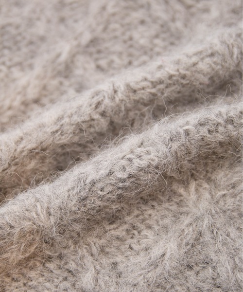 LA MARINE FRANCAISE（マリン フランセーズ）の「【PERU KNIT】SURIアルパカ柄編みベスト（ニット/セーター・レディース・ベージュ/グレー・FREE）」の10枚目の写真