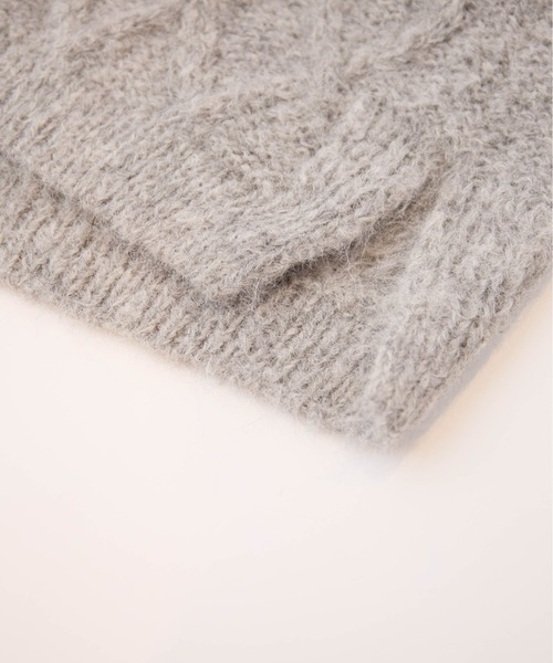 LA MARINE FRANCAISE（マリン フランセーズ）の「【PERU KNIT】SURIアルパカ柄編みベスト（ニット/セーター・レディース・ベージュ/グレー・FREE）」の9枚目の写真