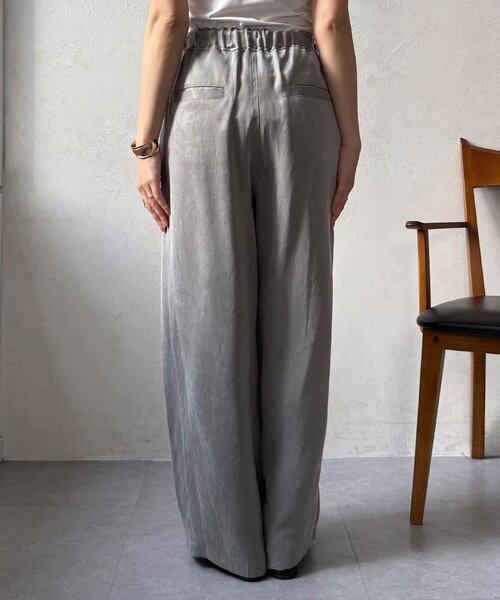 DouDou（ドゥドゥ）の「フィブリルワイドイージーパンツ（その他パンツ・レディース・ブラック/グレー/アイボリー・36/38）」の17枚目の写真