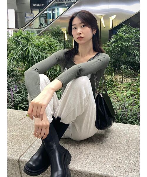 MUSINSA STANDARD(ムシンサスタンダード)の「ラウンジスウェットパンツ【オートミール】(スウェットパンツ・メンズ・その他・SMALL/MEDIUM/LARGE/X-LARGE/XX-LARGE)」の9枚目の写真