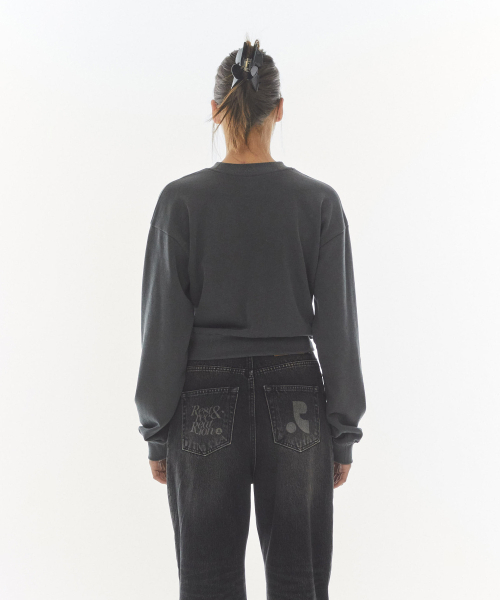 Rest&Recreation(レストアンドレクリエーション)の「RR TEAM PIGMENT SWEATSHIRT_CHARCOAL(スウェット・レディース・その他・SMALL)」の3枚目の写真