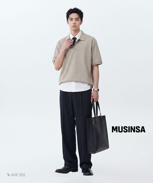 MUSINSA STANDARD(ムシンサスタンダード)の「シンセティックレザー スクエアトートバッグ(トートバッグ・レディース・その他・FREE)」の21枚目の写真