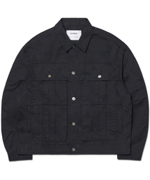 I.P DAMAGED JACKET - WASHED BLACK