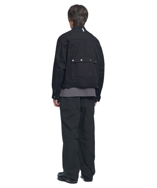NOMANUAL(NOMANUAL)の「I.P DAMAGED JACKET - WASHED BLACK(デニムジャケット・レディース・その他・SMALL/MEDIUM/LARGE)」の13枚目の写真