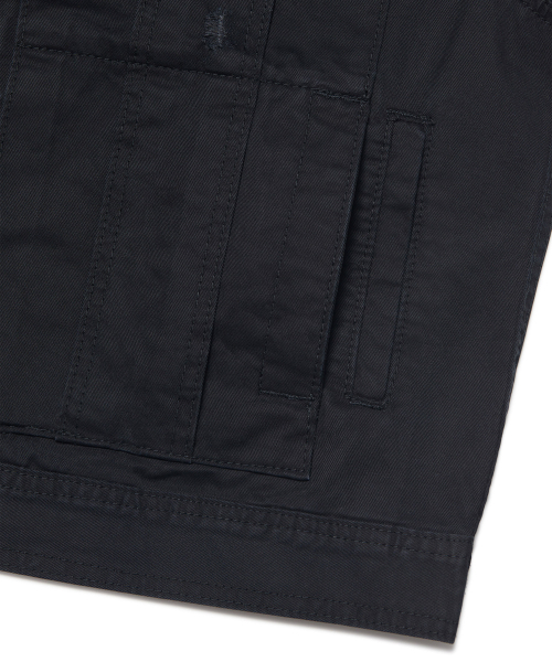 NOMANUAL(NOMANUAL)の「I.P DAMAGED JACKET - WASHED BLACK(デニムジャケット・レディース・その他・SMALL/MEDIUM/LARGE)」の5枚目の写真