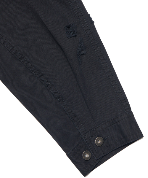 NOMANUAL(NOMANUAL)の「I.P DAMAGED JACKET - WASHED BLACK(デニムジャケット・レディース・その他・SMALL/MEDIUM/LARGE)」の7枚目の写真