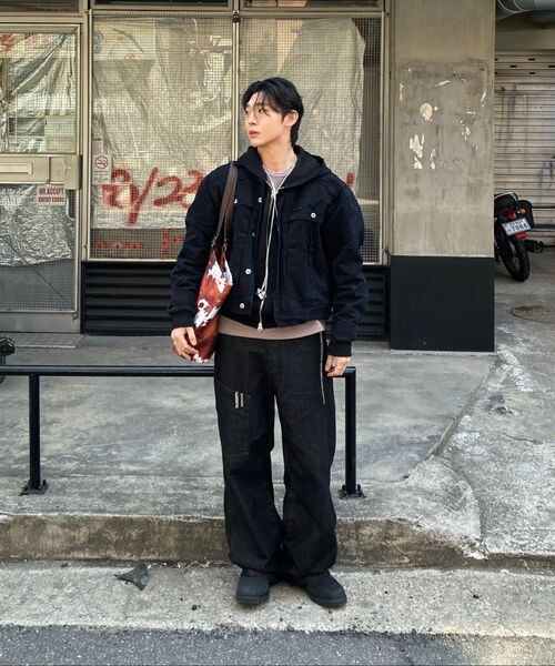 NOMANUAL(NOMANUAL)の「I.P DAMAGED JACKET - WASHED BLACK(デニムジャケット・レディース・その他・SMALL/MEDIUM/LARGE)」の8枚目の写真