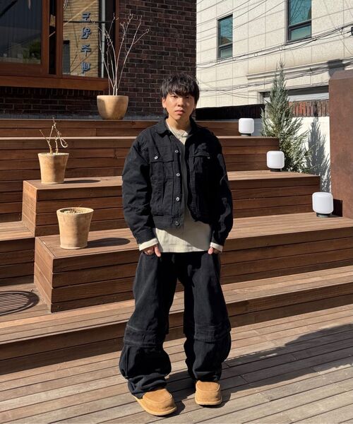 NOMANUAL(NOMANUAL)の「I.P DAMAGED JACKET - WASHED BLACK(デニムジャケット・レディース・その他・SMALL/MEDIUM/LARGE)」の9枚目の写真
