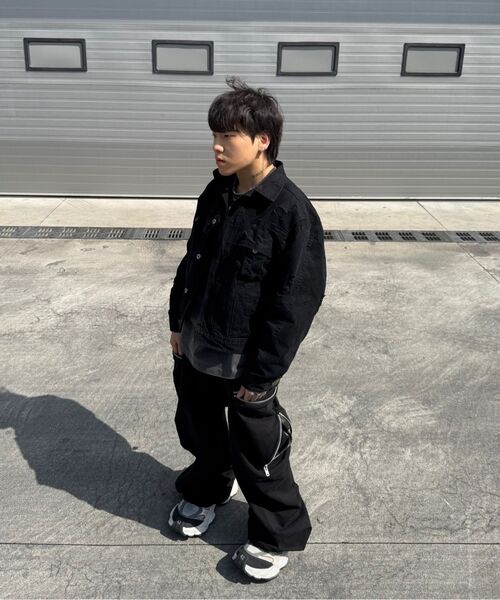 NOMANUAL(NOMANUAL)の「I.P DAMAGED JACKET - WASHED BLACK(デニムジャケット・レディース・その他・SMALL/MEDIUM/LARGE)」の3枚目の写真