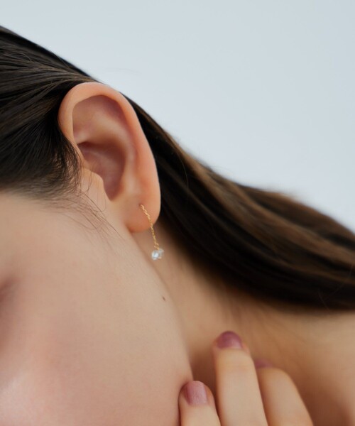 シャンデリア] K18YG クォーツ ピアス（ピアス（両耳用））｜ete（エテ