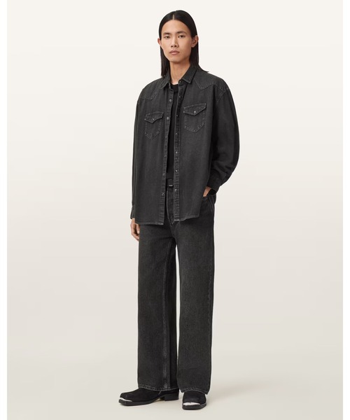 ALLSAINTS(オールセインツ)の「FENTON DENIM SHIRT | FENTON デニム シャツ(シャツ/ブラウス・メンズ・ブラック・S/XS/L/M)」の5枚目の写真