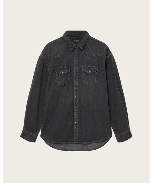 ALLSAINTS(オールセインツ)の「FENTON DENIM SHIRT | FENTON デニム シャツ(シャツ/ブラウス・メンズ・ブラック・S/XS/L/M)」の7枚目の写真
