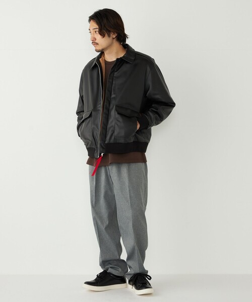 SHIPS Colors:ボア A-2 フライト ジャケット◇（ブルゾン）｜SHIPS