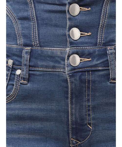 EMODA（エモダ）の「ドットラインハイウエストフレアパギンス（デニムパンツ・レディース・ライトブルー/ブルー・X-SMALL/SMALL/MEDIUM）」の22枚目の写真