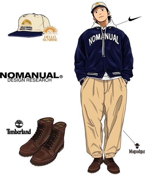 NOMANUAL(NOMANUAL)の「ARCH LOGO VARSITY JACKET - NAVY(スタジャン・レディース・その他・LARGE/SMALL/MEDIUM)」の6枚目の写真