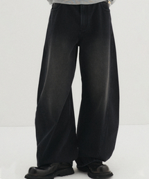 DNSR | カーブデニムパンツ ブラック(デニムパンツ)