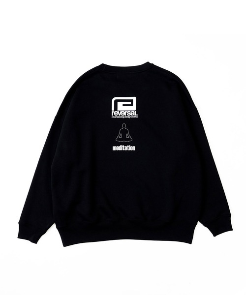 reversal.dogi.design.works(リバーサル・ドーギ・デザイン・ワークス)の「<reversal/リバーサル>FROM SPACE SWEAT CREW NECK(スウェット・メンズ・ホワイト/ブラック・MEDIUM/LARGE/X-LARGE)」の4枚目の写真