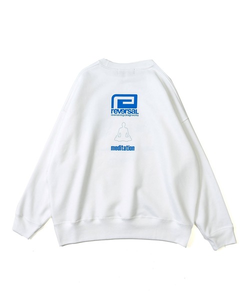 reversal.dogi.design.works(リバーサル・ドーギ・デザイン・ワークス)の「<reversal/リバーサル>FROM SPACE SWEAT CREW NECK(スウェット・メンズ・ホワイト/ブラック・MEDIUM/LARGE/X-LARGE)」の5枚目の写真