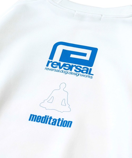 reversal.dogi.design.works(リバーサル・ドーギ・デザイン・ワークス)の「<reversal/リバーサル>FROM SPACE SWEAT CREW NECK(スウェット・メンズ・ホワイト/ブラック・MEDIUM/LARGE/X-LARGE)」の8枚目の写真