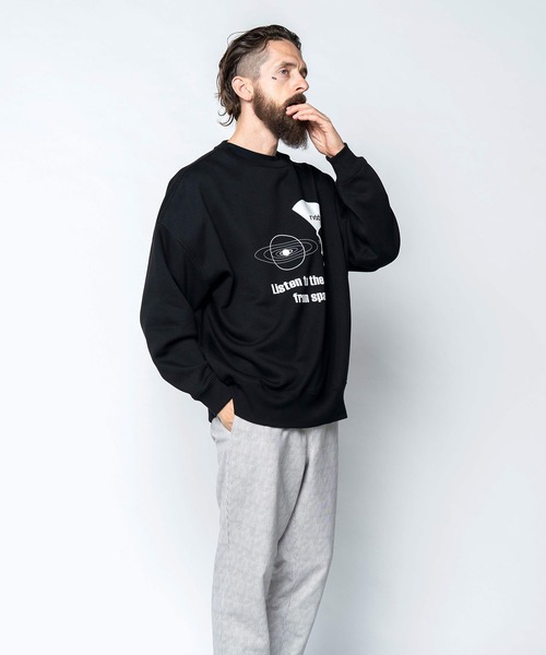 reversal.dogi.design.works(リバーサル・ドーギ・デザイン・ワークス)の「<reversal/リバーサル>FROM SPACE SWEAT CREW NECK(スウェット・メンズ・ホワイト/ブラック・MEDIUM/LARGE/X-LARGE)」の9枚目の写真