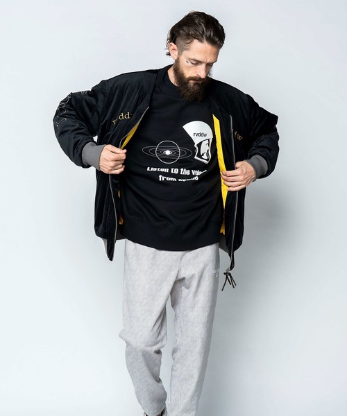 reversal.dogi.design.works(リバーサル・ドーギ・デザイン・ワークス)の「<reversal/リバーサル>FROM SPACE SWEAT CREW NECK(スウェット・メンズ・ホワイト/ブラック・MEDIUM/LARGE/X-LARGE)」の10枚目の写真